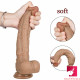 10.04in soft stretchy smooth dildo sex toy for female masturbation