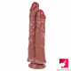 10.43in conjoined dual headed realisic dildo for couples women masturbation