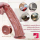 10.43in conjoined dual headed realisic dildo for couples women masturbation