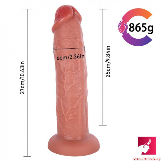 10.63in extra lifelike skin feeling thick dildo sex toy for woman