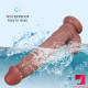 10.6in soft double layer silicone big long dildo realistic penis toy