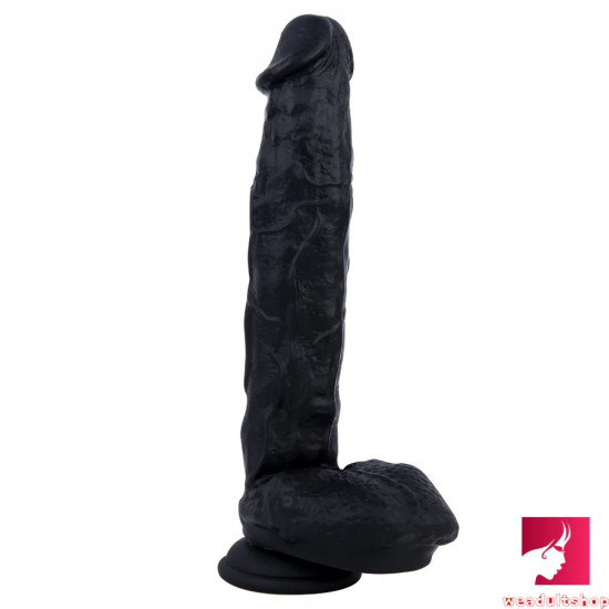 10.6in soft double layer silicone big long dildo realistic penis toy