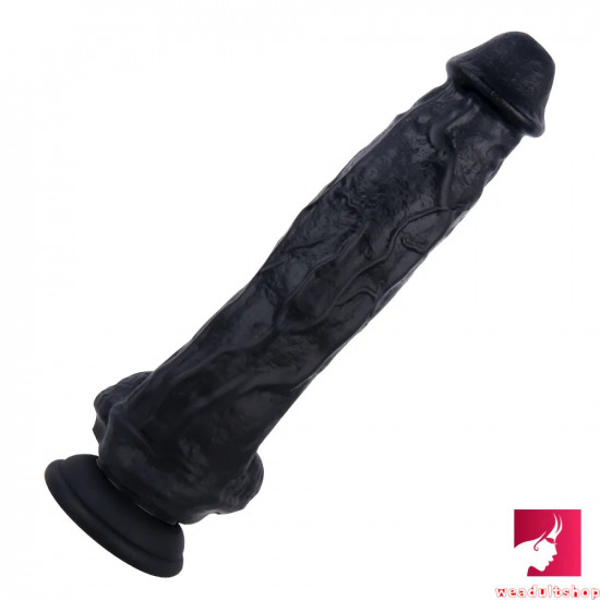 10.6in soft double layer silicone big long dildo realistic penis toy