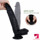 10.6in soft double layer silicone big long dildo realistic penis toy