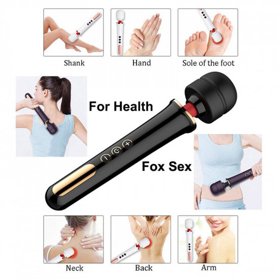 10 frequency in-line powerful vibrating charging large female masturbation av wand