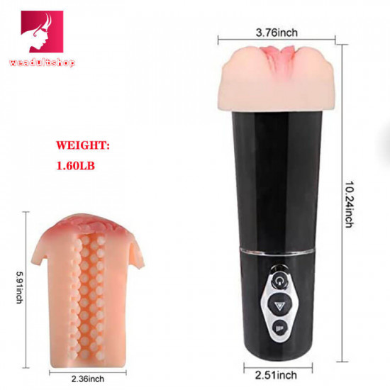 10 mode silicone smart vibrating pocket pussy