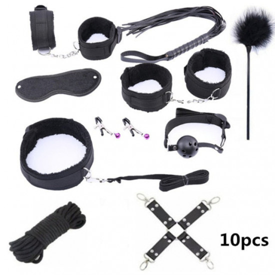 10 pcs/set bdsm sex bondage set