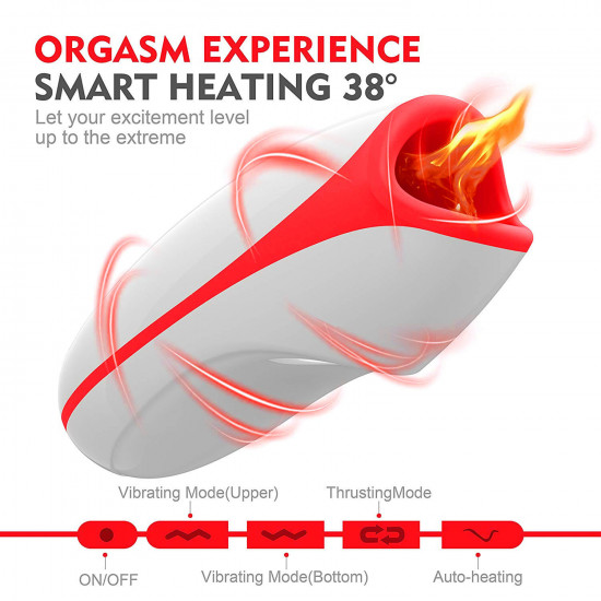 10 powerful vibrations deep throat masturbator smart heating waterproof oral cup 10 powerful vibrations deep throat masturbator smart heating waterproof oral cup