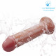 11.02in waterproof realistic skin texture brown dildo cock toy