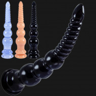 12 inch long dildo butt plug - soft silicone dildos penis thrusting with powerful sucker