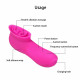 Female 12-frequency silicone sucker massage vibrator