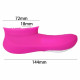 Female 12-frequency silicone sucker massage vibrator