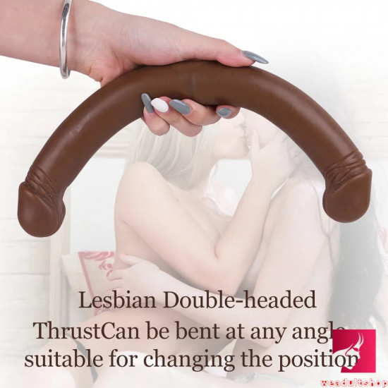 13.38in real looking double sided dildo for anus vagina fucking