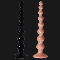 14 inch long anal beads butt plug -silicone dildo sex toy for men women