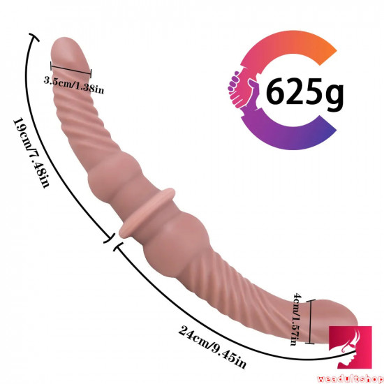 17in double ended silicone dildo for lesbian gay masturbation