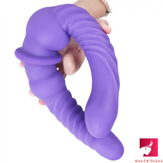 17in double ended silicone dildo for lesbian gay masturbation