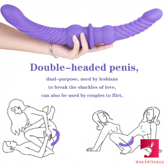 17in double ended silicone dildo for lesbian gay masturbation