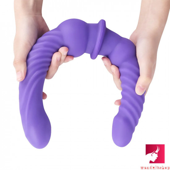 17in double ended silicone dildo for lesbian gay masturbation