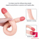 18.5in dual heads real skin feeling dildo for g spot massaging