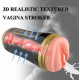 2in1 masturbator 3d realistic vibrating stroker with 2 bullet vibrators