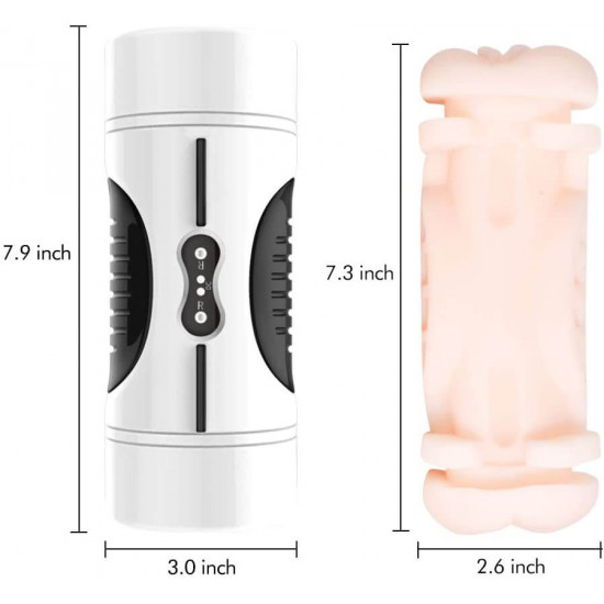 2in1 pocket pussy sex toy 3d realistic textured vagina anus stroker