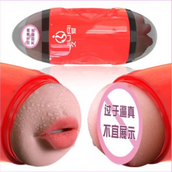 2-in-1 stroker vagina & ass mouth masturbator penis pocket pussy