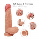 360° whirling vibration thin suction cup dildo