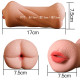 3d dual hole anal oral pocket pussy realistic silicone masturbator for men