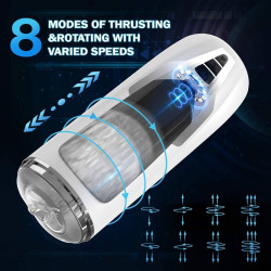 3d realistic vagina 8 rotating thrusting automatic stroker