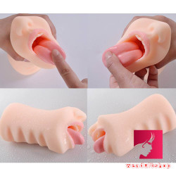 3d soft oral masturbator with like tongue for men masturbation