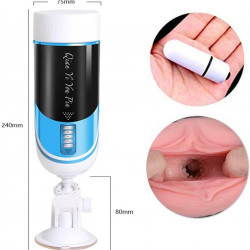 3in1 stimulating handsfree blowjob rotating male masturbator