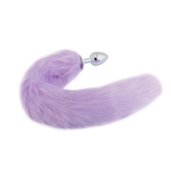 purple fox tail plug 16"	