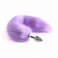 purple fox tail plug 16"	