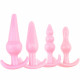 4pcs silicone anal beads g spot butt plug masturbation sex toys