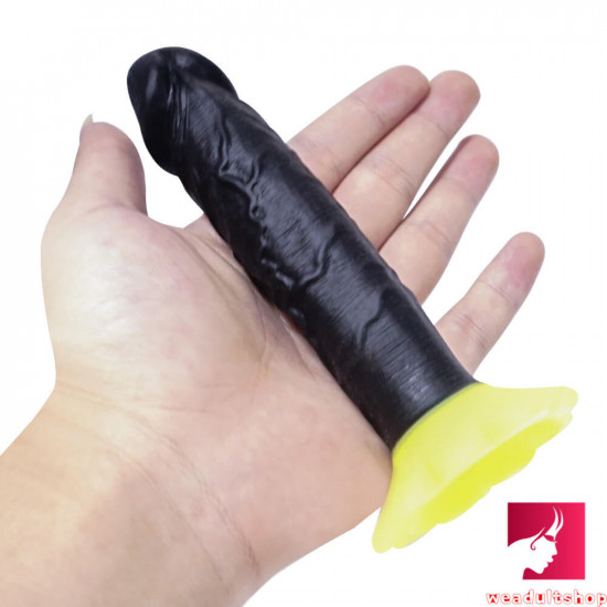 5.9in small thin dildo chrysanthemum sucker sex toy for couples