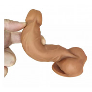 6.3 inch dual hardness silicone realistic dildo