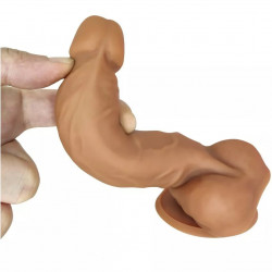 6.3 inch dual hardness silicone realistic dildo