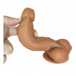 6.3 inch dual hardness silicone realistic dildo