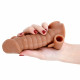 6.1in men penis enlargement vibrating silicone sex love thicken toy