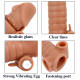 6.1in men penis enlargement vibrating silicone sex love thicken toy