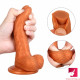 6.3in curved flexible young looking dildo adult toy for females