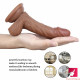 6.3in curved flexible young looking dildo adult toy for females