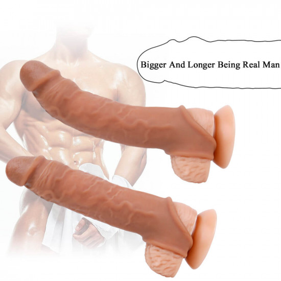 6.3in penis stretcher lengthen thicken soft sleeve sex toy