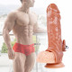 6.69in cock sleeve extension stretchy condom sex toy for adult men