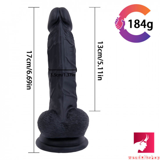 6.69in dual layer realistic dildo for vaginal orgasm stimulation