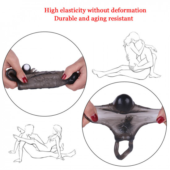 6.7in vibrating penis extender male sex toy for men