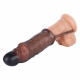 6.7in vibrating penis extender male sex toy for men