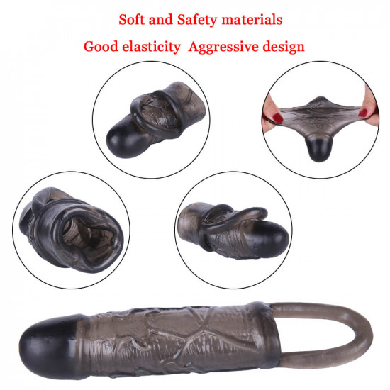 6.7in vibrating penis extender male sex toy for men