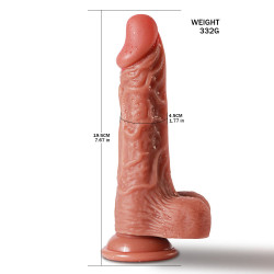 7.67 inch super realistic cheap dildo