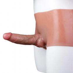 7 inch hollow penis sleeve wearable dildo